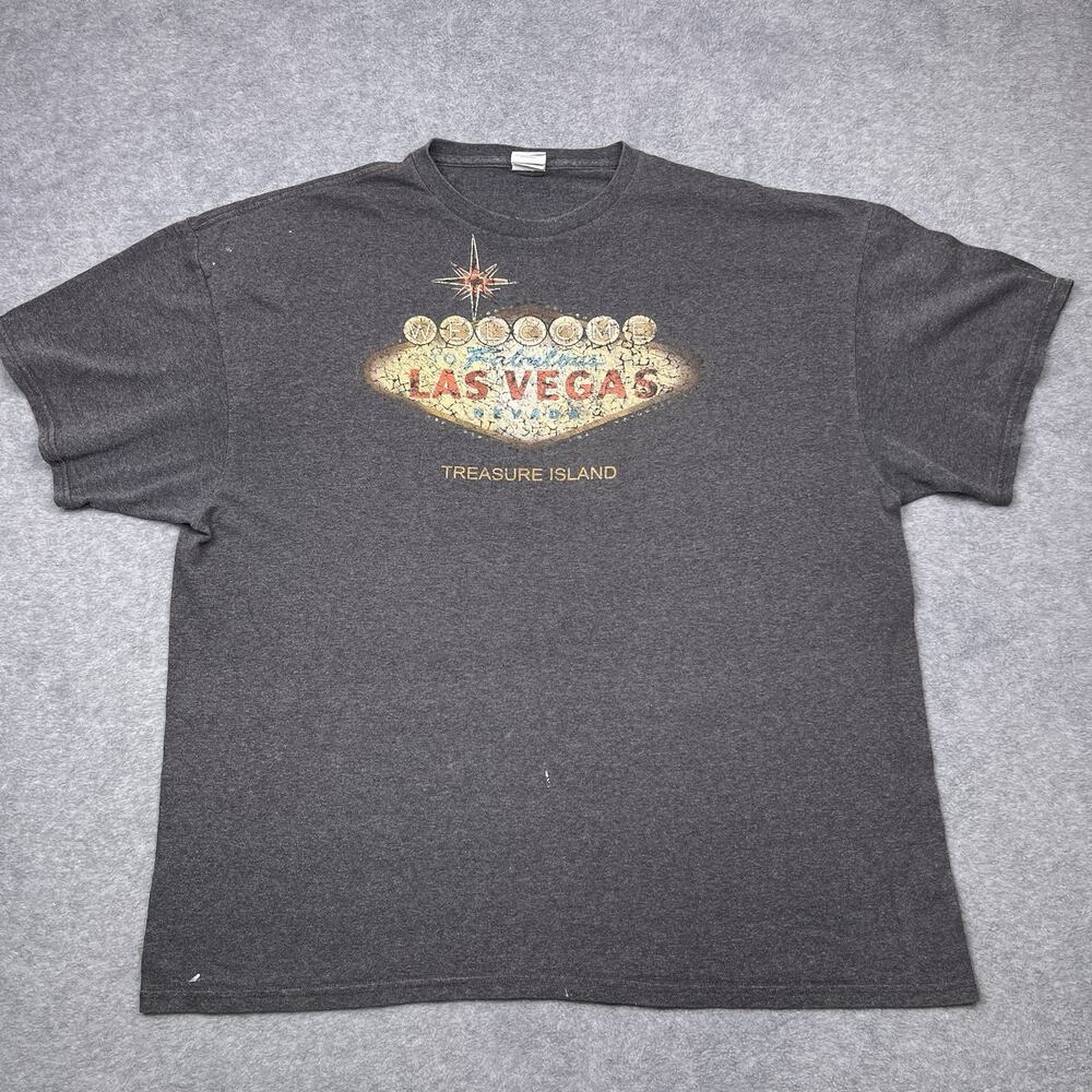 Treasure Island Las Vegas graphic‎ t-shirt gray delta pro size 2XL